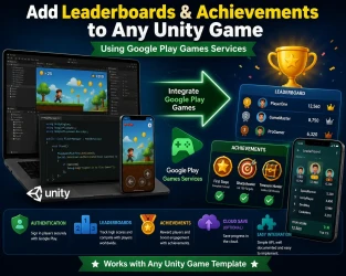How to Add Leaderboards and Achievements to Any Unity Game Template Using Google Play Services