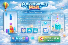 Adventurous Hail Unity Game Template – Hyper Casual Mini Games with AdMob Integration