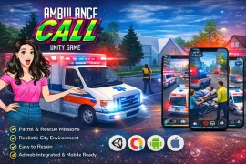 Ambulance Call Drive Unity Game Source Code – Emergency Simulation Game
