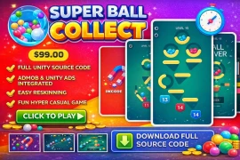 Ball Collect Unity Game Source Code – Hyper Casual Puzzle Game