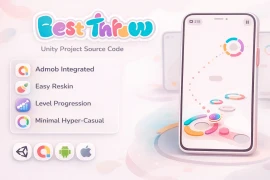 Best Throw Unity Game Source Code with AdMob Integration