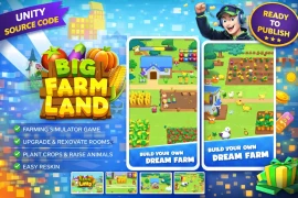 Big Farm Land Unity Game – Create Your Own Farming Business Game App