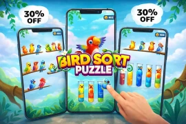 Bird Sort Puzzle Game – Color Sorting Unity Source Code