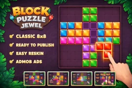 Block Puzzle Game Unity Source Code – Color Match Jewel Puzzle with Easy Reskin
