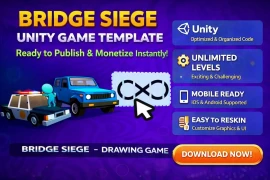 Bridge Siege Unity Game Template – Ready to Publish & Monetize