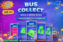 Bus Collect Game – Unity Hybrid Puzzle Game Source Code