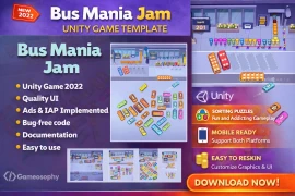 Bus Mania Jam – Addictive Traffic Puzzle Unity Game Template