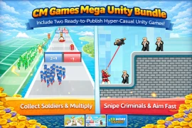 CM Games Mega Unity Bundle – 15 Ready-to-Publish Game Templates