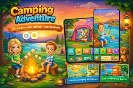 Camping Adventure Unity Game Template – Kids Adventure Game with AdMob