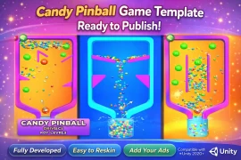 Candy Pinball Unity Game Template – Ready to Publish & Monetize