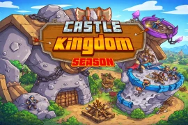 Castle Kingdom Season Game – Cartoon Strategy Battle Mobile Game UI