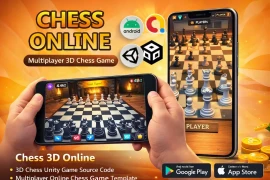 Chess 3D Unity Source Code – Online Multiplayer Board Game