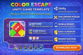 Color Escape Unblock Jam – Addictive 3D Puzzle Game Template