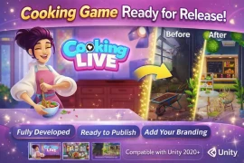 Cooking Live Unity Game Template – Ready to Publish & Monetize Instantly
