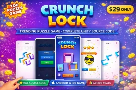 Crunch Lock Game – Unity Puzzle Game Source Code