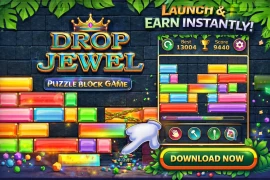 Drop Jewel Puzzle Block Game – Unity Template Ready to Publish & Monetize