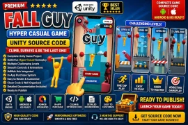 Fall Guy Hyper Casual Game – Unity Source Code