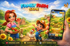 Family Farm Game – Complete Unity Mobile Game Source Code with AdMob