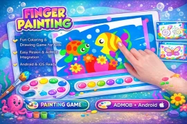 Finger Painting Unity Game Template – Kids Drawing Game with AdMob Integration