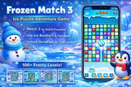 Frozen Match 3 – Ultimate Ice Puzzle Adventure Game