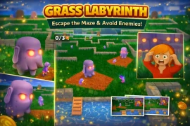 Grass Labyrinth Escape Unity Game – Explore Maze Paths and Find Your Way Out