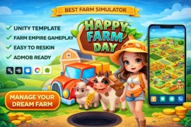 Happy Farm Day Game – Farm Empire Unity Source Code