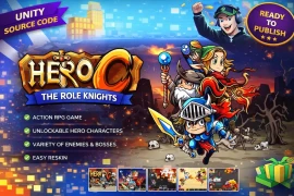 Hero C The Role Knights Unity Source Code – Action RPG Game with Unlockable Heroes