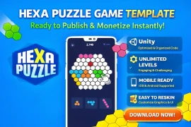 Hexa Puzzle Unity Game Template – Ready to Publish & Monetize