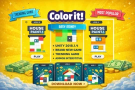 House Paint Game – Color It Puzzle Unity Source Code