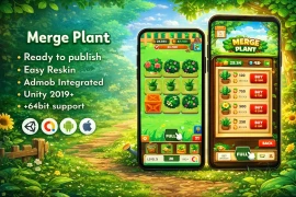 Merge Plant Unity Game Template with AdMob – Ready to Publish Source Code