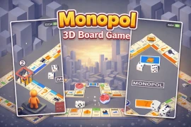 Monopol 3D Board Game Unity-Unity Game