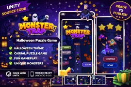 Monster Trap Halloween Game – Unity Source Code with Spooky Puzzle Game