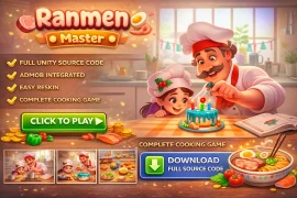 Ranmen Master Unity Game Source Code – Cooking Simulation Game