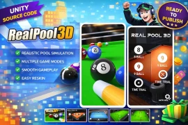 Real Pool 3D Unity Game Source Code