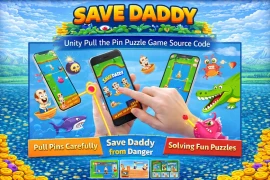 Save Daddy – Pull the Pin Puzzle Game (Unity Source Code)