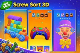 Screw Sort 3D – Color Sorting Puzzle Unity Game Source Code
