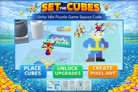 Set The Cubes – 3D Pixel Art Idle Game (Unity Source Code)