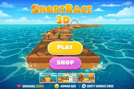 Short Race 3D Unity Game – Complete Mobile Game Source Code with AdMob