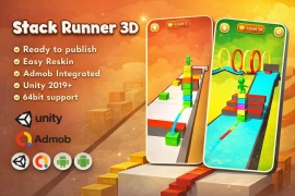 Stack Runner 3D Unity Game – Full Source Code with AdMob Integration