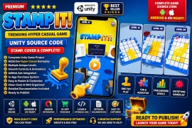 Stamp It Hyper Casual Game Unity Source Code – Complete Game with AdMob & IAP