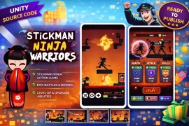 Stickman Ninja Warriors Unity Source Code