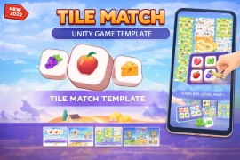 Tile Match Game – Complete Unity Match-3 Project Source Code