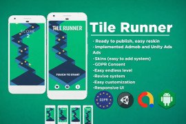 Tile Runner Unity Template  Endless Path Runner Game