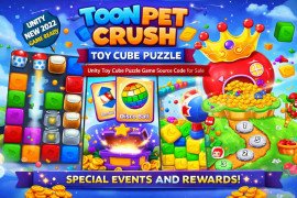 Toon Pet Crush Toy Cube Puzzle – Addictive Match & Blast Game