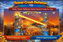 Tower Crush Defense TD – Unity Tower Defense Game Source Code