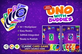 UNO Card Game Unity Source Code – Multiplayer Card Game Template