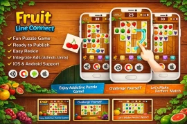 Unity Fruit Line Connect Template – Ready to Publish with Full Source Code