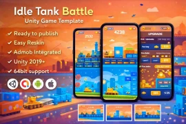Unity Idle Tank Game Template – Full Source Code with 64bit Support