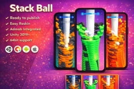 Unity Stack Ball Game Template – Ready to Publish