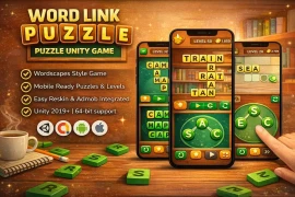 Unity Word Link Puzzle Game Template – Mobile Word Game with Levels